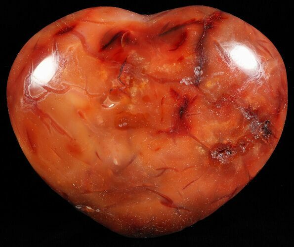 Colorful Carnelian Agate Heart #59499